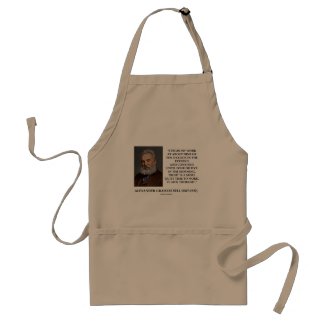 Night Is A More Quiet Time To Work It Aids Thought apron