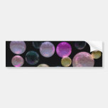 Night Jewels – Magenta and Black Brilliance Bumper Stickers
