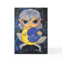 Night Keeper Fae Star Moon Fantasy Greeting Card cards