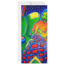 Night Knitting by Piliero Custom Rack Card