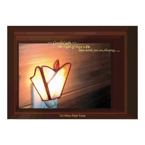 Night Lamp Candlelight Classic Wall Art Print print