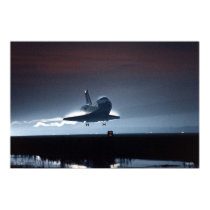 Night Landing of the Space Shuttle STS-80 posters