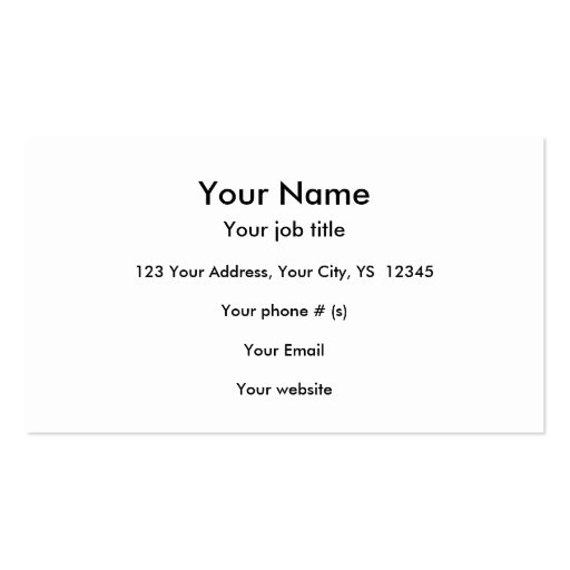 Night landscape art The Stars Are Calling, Colin Business Card Template (back side)