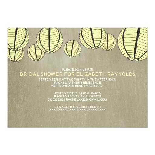 Night Light Bridal Shower Invitations