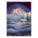 NIGHT LOG CABIN by SHARON SHARPE cards