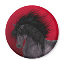 Night Mare Gothic Art Magnet by darkdreams Night Mare Gothic Art Magnet