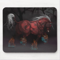 Night Mare Red mousepads