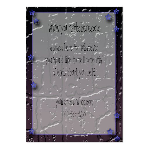 night moon business card (back side)