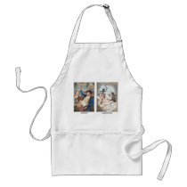 Night - Morning - Antique Caricature aprons