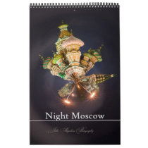 Night Moscow Wall Calendar