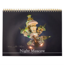 Night Moscow Wall Calendars