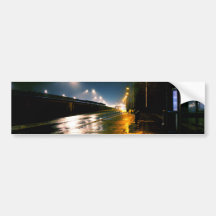 Night Motorway Bumper Stickers