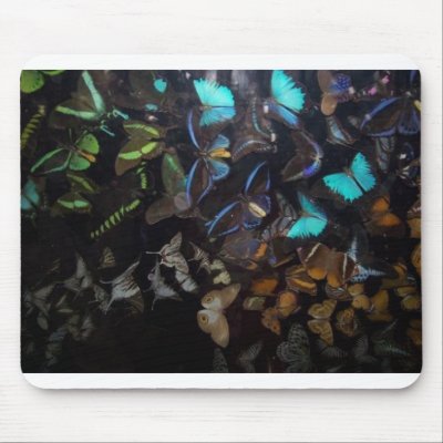 NIGHT OF 1000 BUTTERFLIES MOUSE MATS by minx267