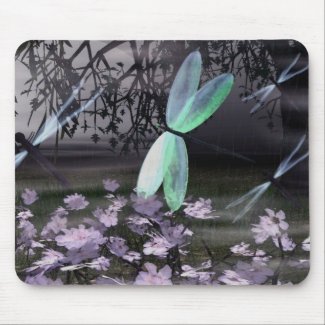 Night of the Dragonflies mousepad