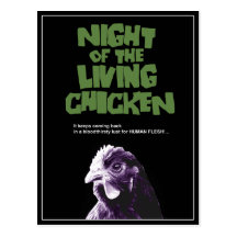 NIGHT Of The LIVING CHICKEN Post Cards