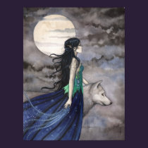 Night of the Wolf Fantasy Art Poster posters