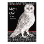 Night Owl Advertising Card or Party Invitation