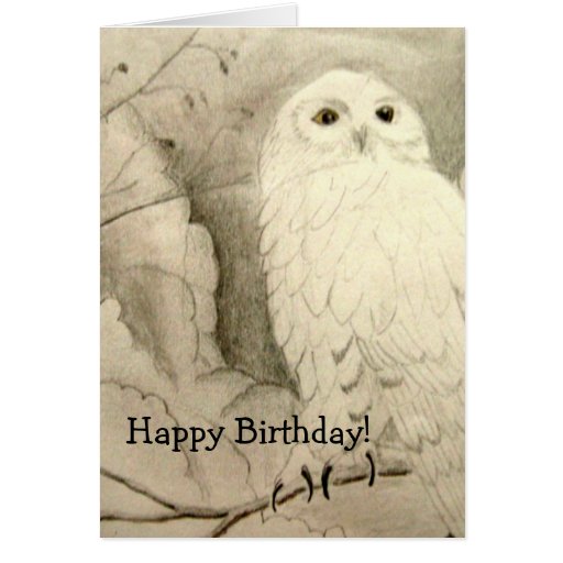 night owl birthday card