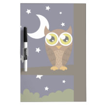 "Night Owl" Dry Erase Whiteboard
