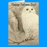 Night Owl Fathers Day Card cards