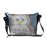 Night Owl In Moonlight Messenger Bag