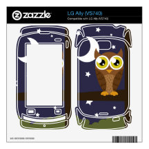 "Night Owl" Skins For LG Ally