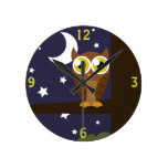 "Night Owl" Wall Clocks