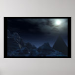 night pyramid print