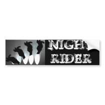 Night Rider Bumper Sticker bumper stickers by JudsonJoyce Night Rider Bumper Sticker bumper stickers