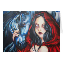 "Night Rider" Vampire Horse Fantasy Gothic Card cards