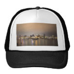 Night San Diego Sailboats Skyline Hat