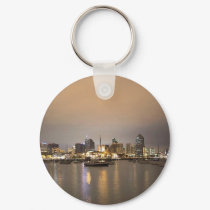 Night San Diego Sailboats Skyline keychains