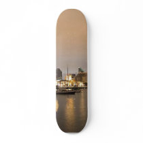 Night San Diego Sailboats Skyline Skate Board Decks