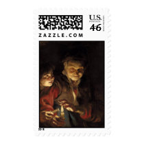 Night Scene Postage Stamp