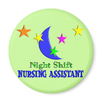Night Shift Nursing Assistant Magnets