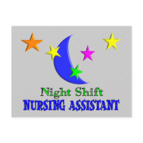 Night Shift Nursing Assistant Postcard