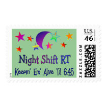 Night shift RT--Funny Respiratory Therapy Gifts Postage