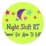 Night shift RT--Funny Respiratory Therapy Gifts stickers
