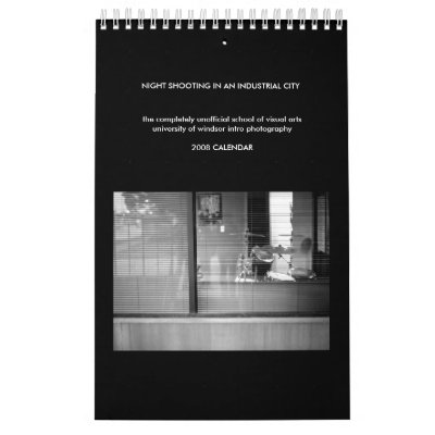 NIGHT SHOOTING IN AN INDUSTRIAL CITY CALENDARS by SandoWorks