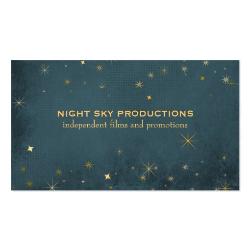 Night Sky Business Cards (front side)
