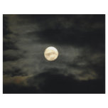 Night Sky - Full Moon and Dark Clouds Full Color Flyer