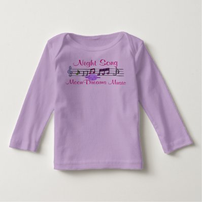 Night Song Purple Baby Long Sleeves Tee