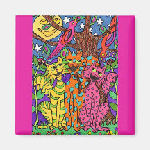 Night Songs Fridge Magnet