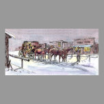 NIGHT STAGECOACH by SHARON SHARPE posters