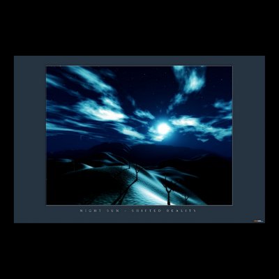 Night Sun Print by shiftedreality