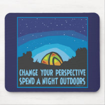 Night Tent Camping Mousepads