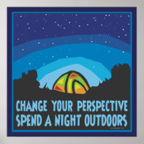 Night Tent Camping Posters