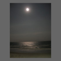 Night time at the Beach posters