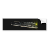Night Time Black Steamer Bumper Sticker