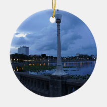 Night Time Stroll Christmas Tree Ornament
